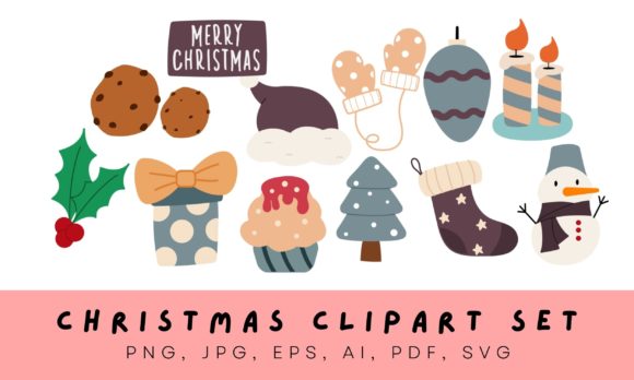 Christmas Clipart Bundle SVG PNG and JPG: A Versatile Resource for Creative Projects