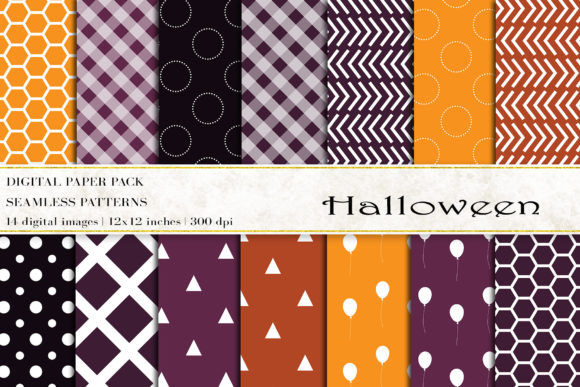 Strategic Use of Halloween Digital Papers, Halloween Patt for Creative and Professional Success