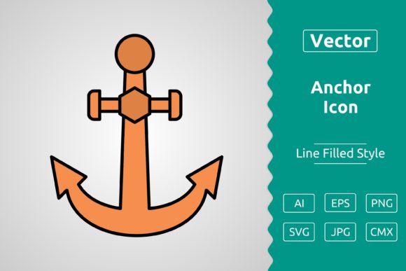 Vector Anchor Filled Outline Icon: A Versatile Tool for Designers and Creators