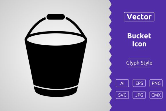 Vector Bucket Glyph Icon: A Versatile Tool for Modern Design Workflows