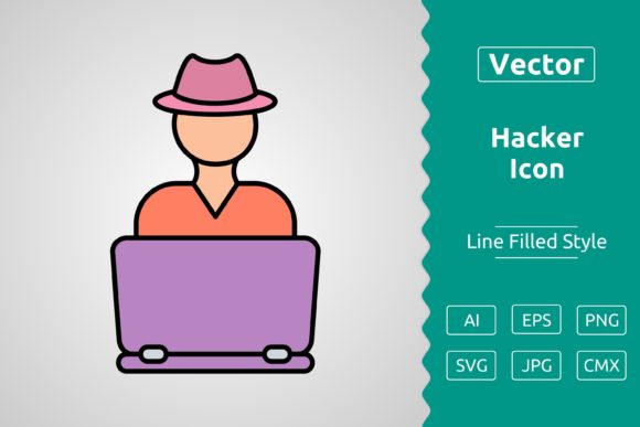 Vector Hacker Filled Outline Icon: A Versatile Tool for Designers and Creators