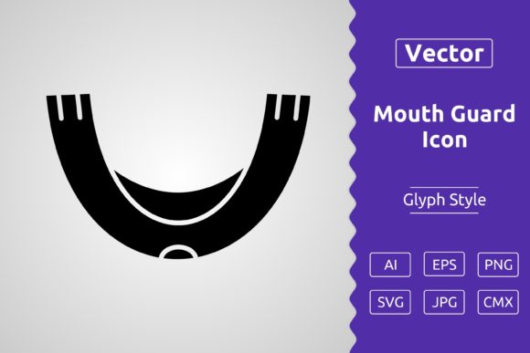 Vector Mouth Guard Glyph Icon: A Versatile Tool for Modern Design Workflows