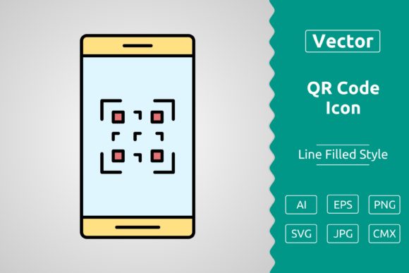 Vector QR Code Filled Outline Icon: A Versatile Tool for Design and Workflow
