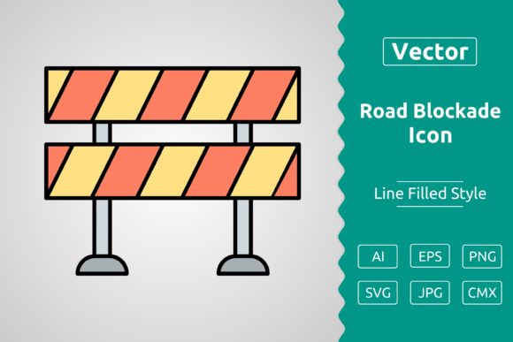 Vector Road Blockade Icon