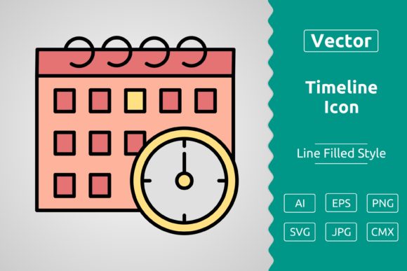 Vector Timeline Filled Outline Icon: A Versatile Tool for Designers and Creators