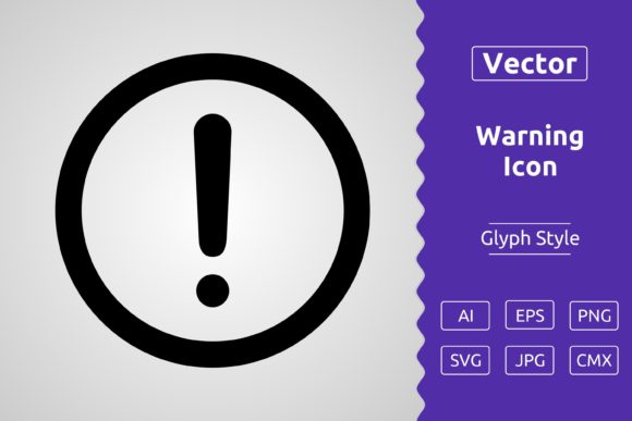 Vector Warning Glyph Icon: A Versatile Tool for Designers and Creators