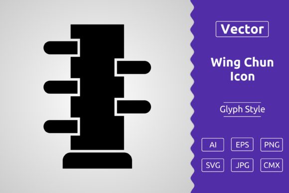 Vector Wing Chun Glyph Icon: A Versatile Asset for Design and Creativity