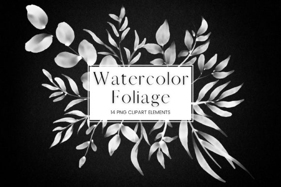 White Watercolor Foliage Clip Art: A Strategic Tool for Creative and Professional Use